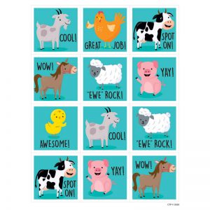 Creative Teaching Press® Farm Friends Reward Stickers, Pack of 60