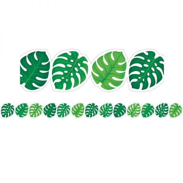 Creative Teaching Press® Palm Paradise Monstera Leaves Border, 35 Feet