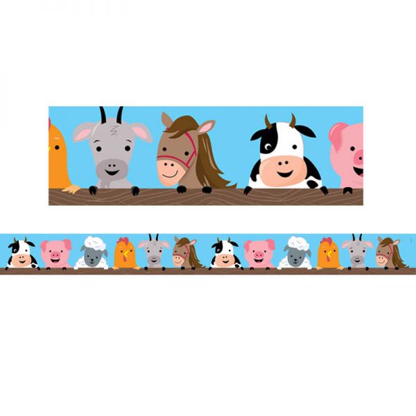 Creative Teaching Press® Farm Friends Farm Faces Border, 35 Feet