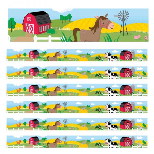 Creative Teaching Press® Farm Friends On the Farm Border, 35 Feet Per Pack, 6 Packs