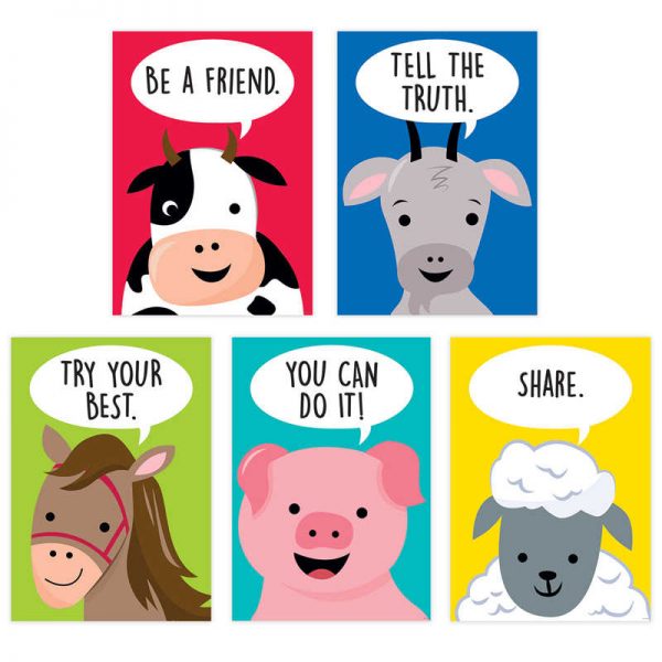 Creative Teaching Press® Farm Friends Inspire U 5-Poster Pack