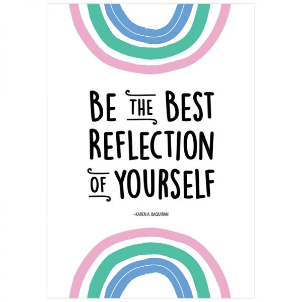 Creative Teaching Press® Be the best reflection of yourself Rainbow Doodles Inspire U Poster