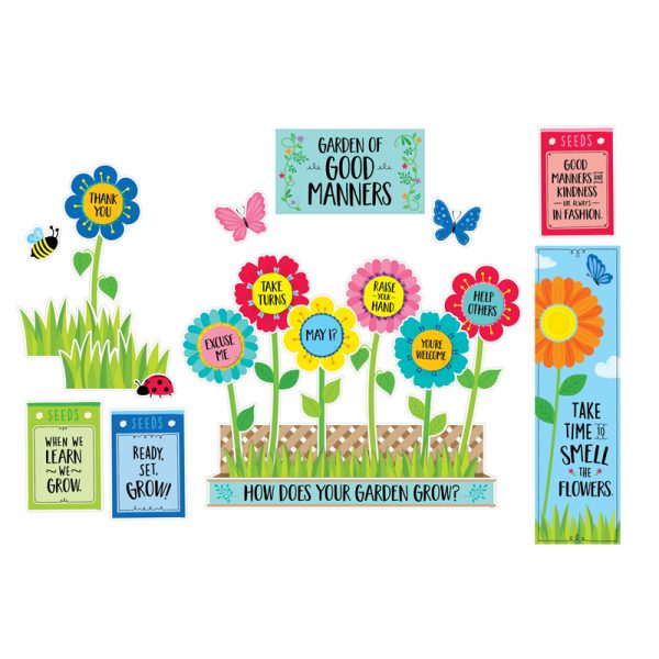Creative Teaching Press® Garden of Good Manners Mini Bulletin Board Set