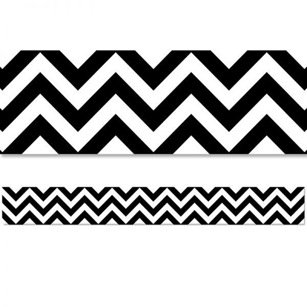 Creative Teaching Press® Black Chevron EZ Border, 48 Feet