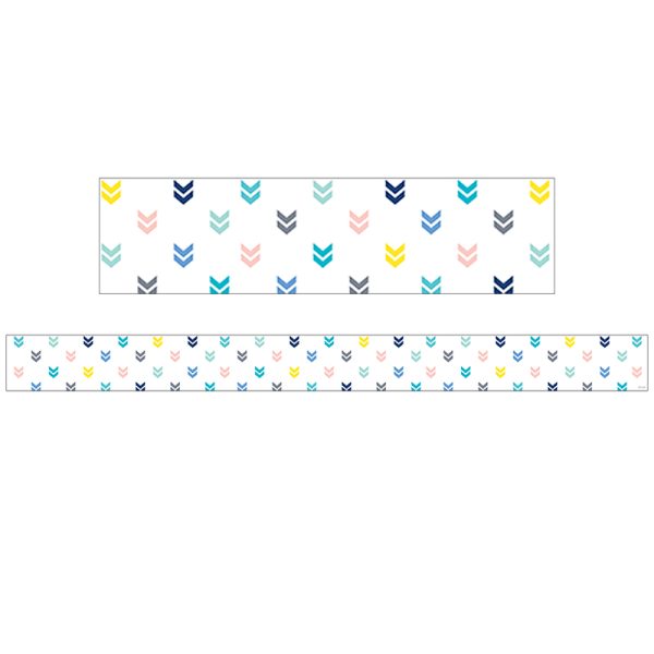 Creative Teaching Press Calm & Cool Colorful Mini Chevrons EZ Border, 48 Feet