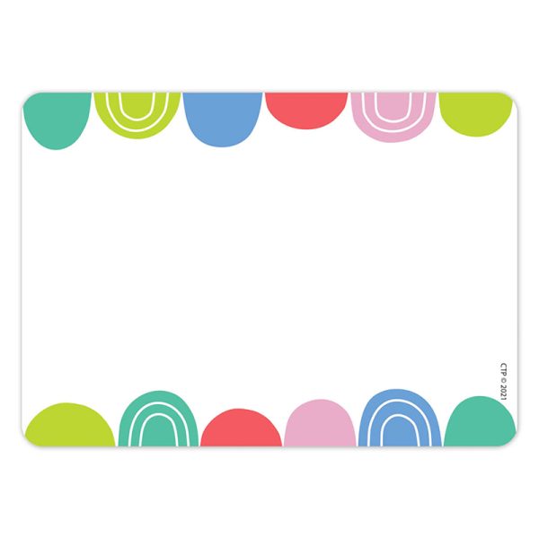 Creative Teaching Press Rainbow Drops Labels, 3-1/2" x 2-1/2", Pack of 36