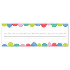 Creative Teaching Press Rainbow Drops Name Plates, 9-1/2" x 3-1/4", Pack of 36