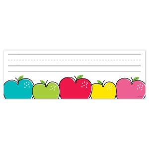 Creative Teaching Press Doodle Apples Name Plates, 9-1/2" x 3-1/4", Pack of 36