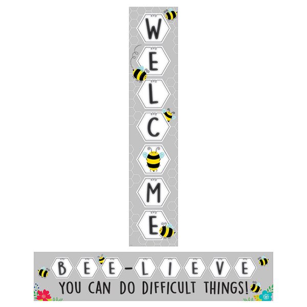 Creative Teaching Press Busy Bees Double-Sided Welcome Banner, 39" x 8"