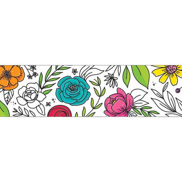 Creative Teaching Press Bright Blooms Doodly Blooms EZ Border™, 48 Feet