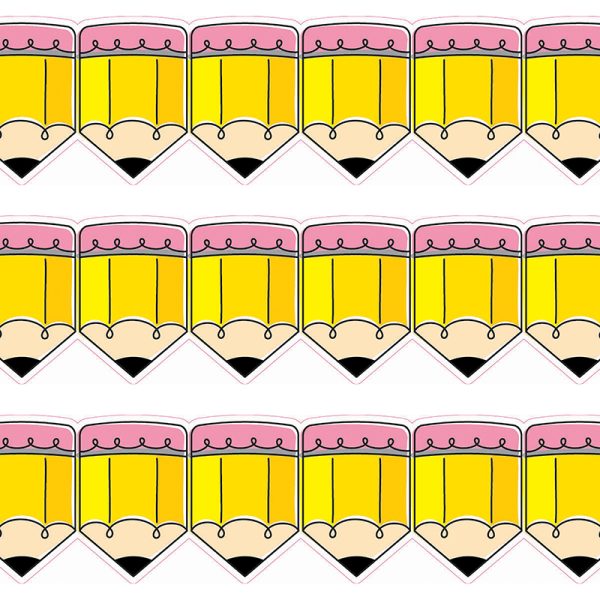 Creative Teaching Press Doodle Pencils EZ Border™, 48 Feet Per Pack, 3 Packs