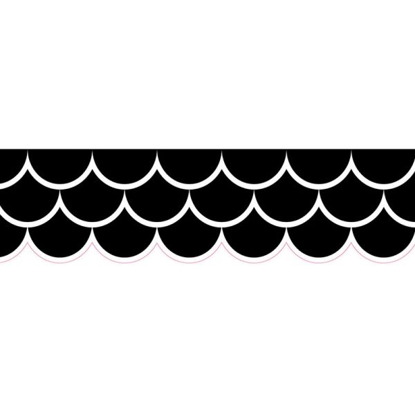Creative Teaching Press Black Scallops EZ Border™, 48 Feet
