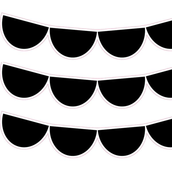 Creative Teaching Press Black Half-Dots EZ Border™, 48 Feet Per Pack, 3 Packs