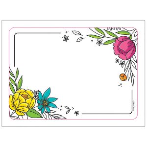 Creative Teaching Press Bright Blooms Doodly Blooms Labels