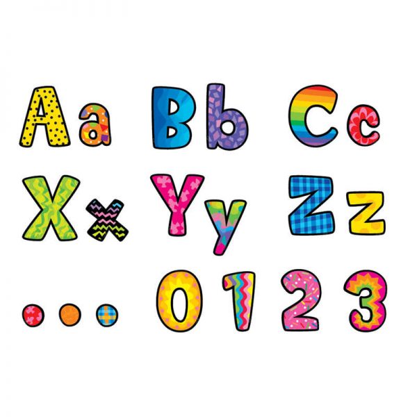 Creative Teaching Press® Poppin’ Patterns® 4" Designer Letters, 216 Pieces
