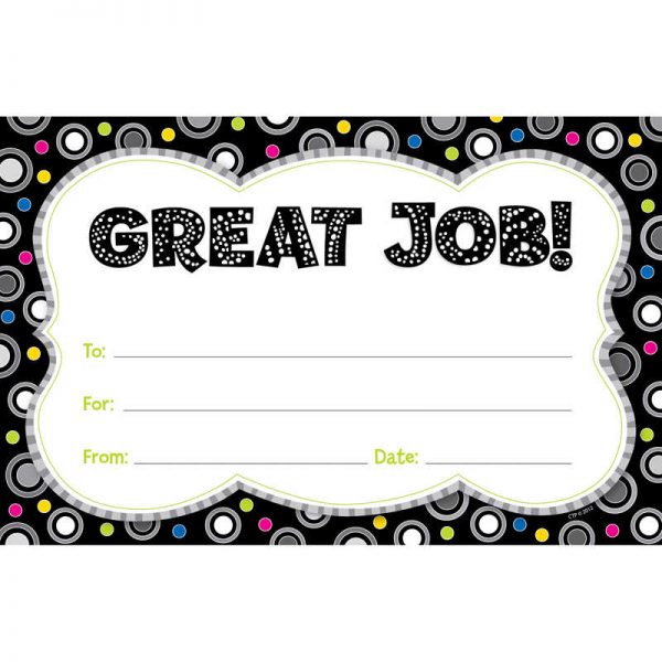 Creative Teaching Press® Polka Dot Party Award, 30/pkg