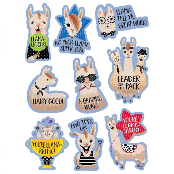 Creative Teaching Press® Bold & Bright Llama Rewards Stickers