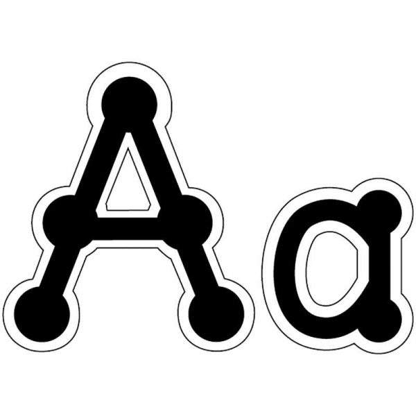 Creative Teaching Press® Black Dot-to-Dot 4" Uppercase Letters, 98 Pieces