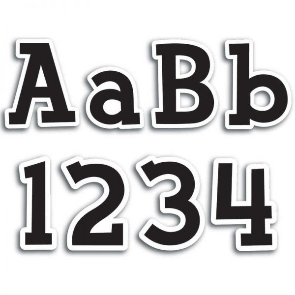 Creative Teaching Press® Fancy Black 4" Designer Letters, 210 Pieces
