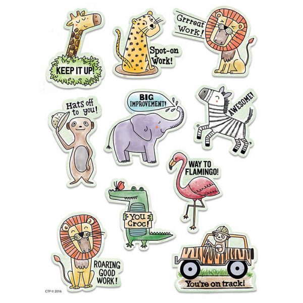 Creative Teaching Press® Safari Friends Safari Rewards Stickers, Pack of 50