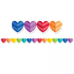 Creative Teaching Press® Rainbow Hearts Border, 35 Feet