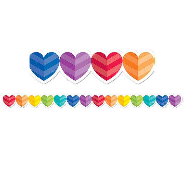 Creative Teaching Press® Rainbow Hearts Border, 35 Feet