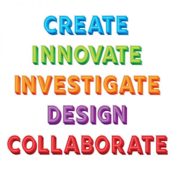 Creative Teaching Press® STEM/STEAM Jumbo Words Bulletin Board Set
