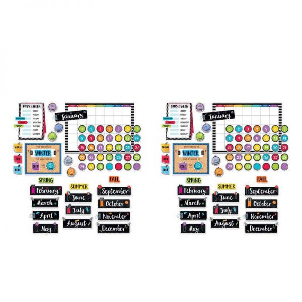 Creative Teaching Press® Bold & Bright Calendar Bulletin Board Set, 2 Sets