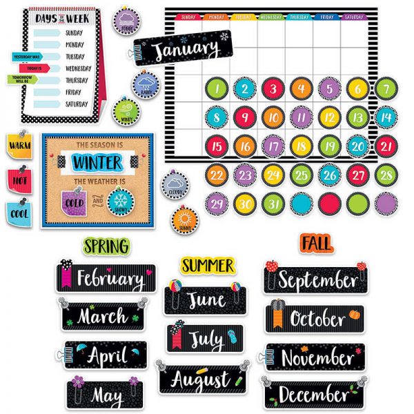 Creative Teaching Press® Bold & Bright Calendar Bulletin Board Set