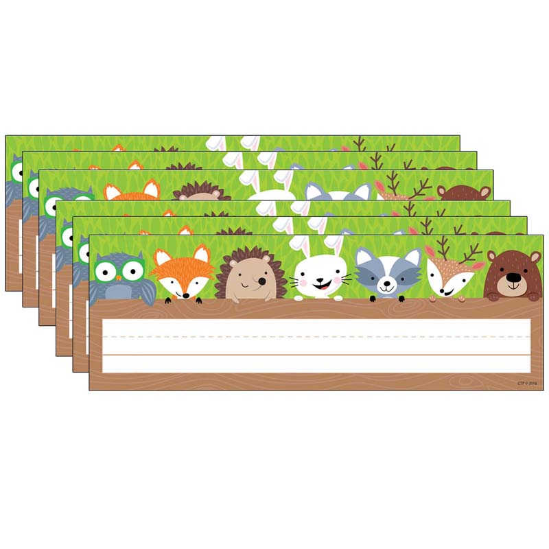 TeachersParadise - Creative Teaching Press® Woodland Friends Name Plate, 36 Per Pack, 6 Packs - CTP4400-6 TeachersParadise - Creative Teaching Press® Woodland Friends Name Plate, 36 Per Pack, 6 Packs - CTP4400-6