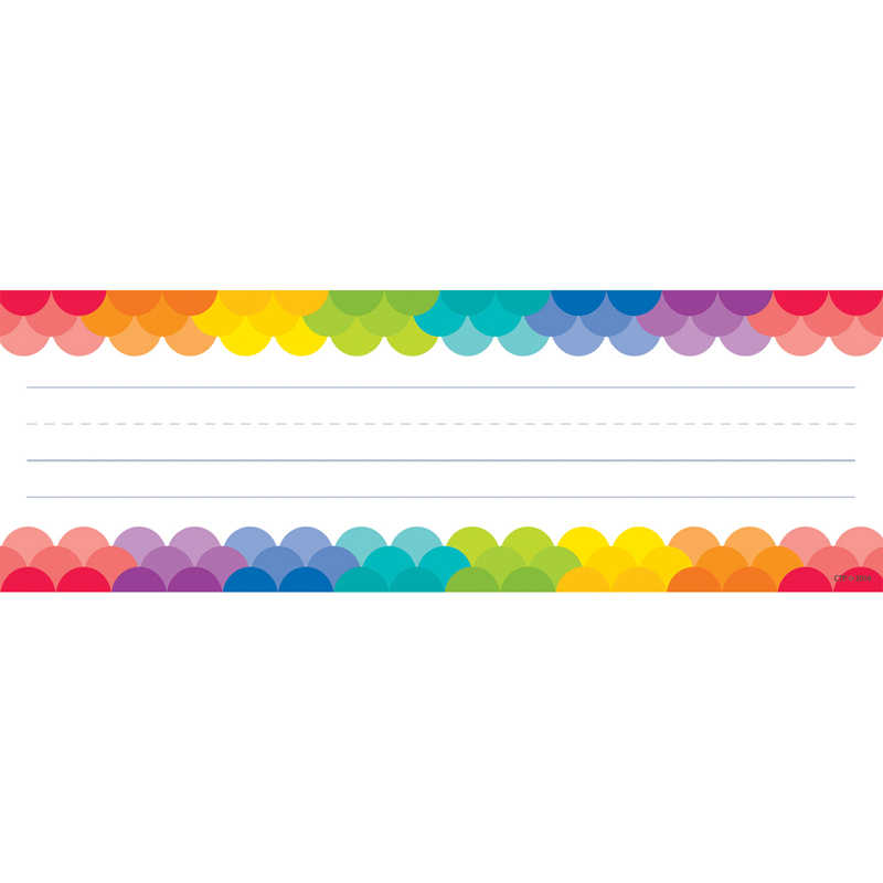 Creative Teaching Press® Rainbow Scallops Name Plates, 36 Per Pack, 6 Packs