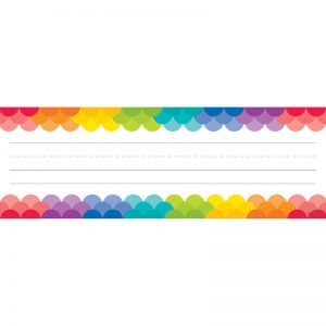 Creative Teaching Press® Rainbow Scallops Name Plates, 36 Per Pack
