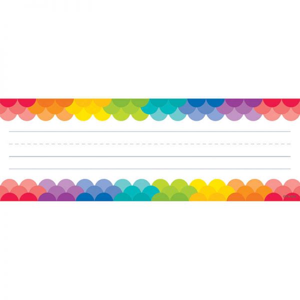 Creative Teaching Press® Rainbow Scallops Name Plates, 36 Per Pack