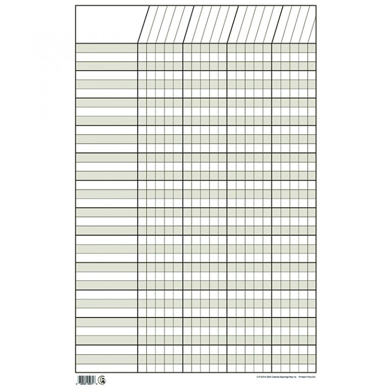 Creative Teaching Press® White Small Vertical Incentive Chart, 14-1/4" x 22"