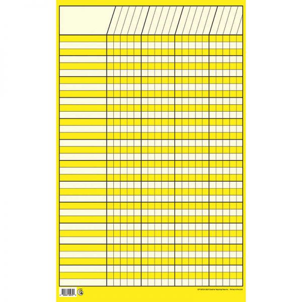 Creative Teaching Press® Yellow Small Vertical Incentive Chart, 14-1/4" x 22"