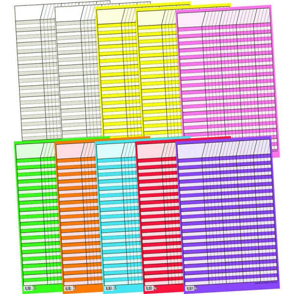 Creative Teaching Press® Small Vertical Incentive Charts, Variety Pack, 14" x 22", Set of 10