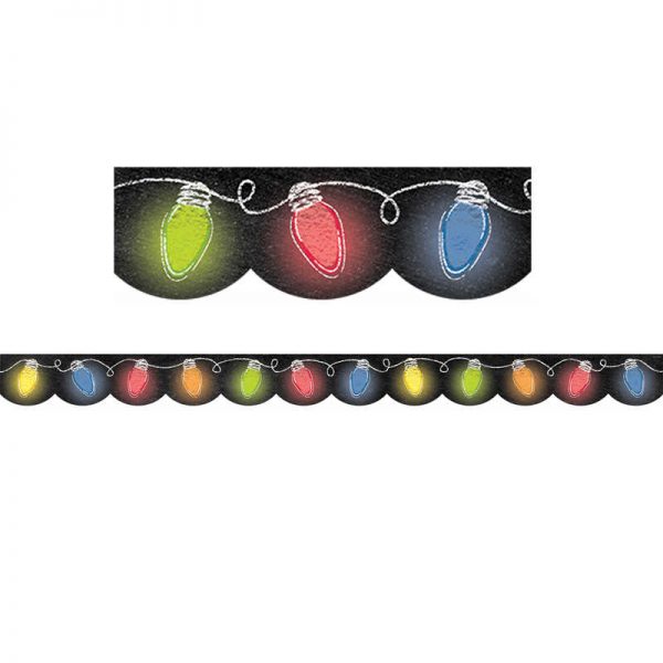 Creative Teaching Press® Holiday Lights in Chalk Border, 35 Feet