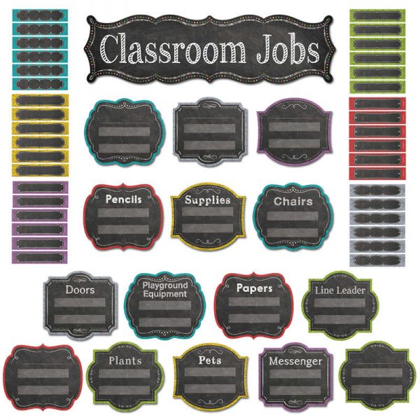 Creative Teaching Press® Chalk It Up! Classroom Jobs Mini Bulletin Board Set