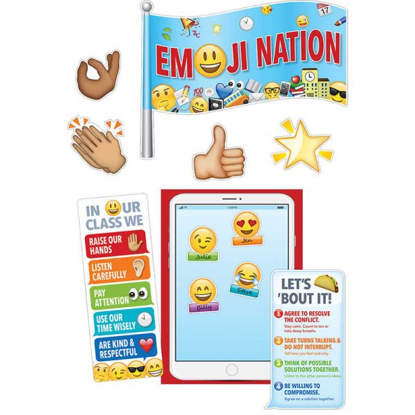 Creative Teaching Press® Emoji Fun Emoji Nation Bulletin Board Set