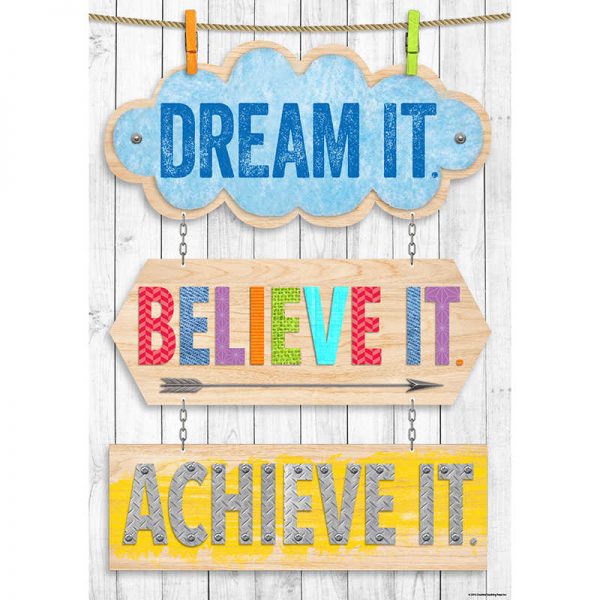 Creative Teaching Press® Dream it. Believe it. Achieve it. Inspire U Poster
