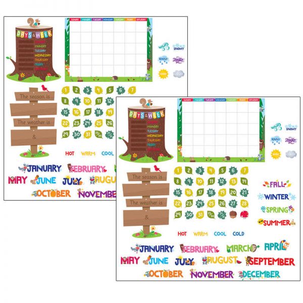Creative Teaching Press® Woodland Friends Calendar Bulletin Board Set, 2 Sets