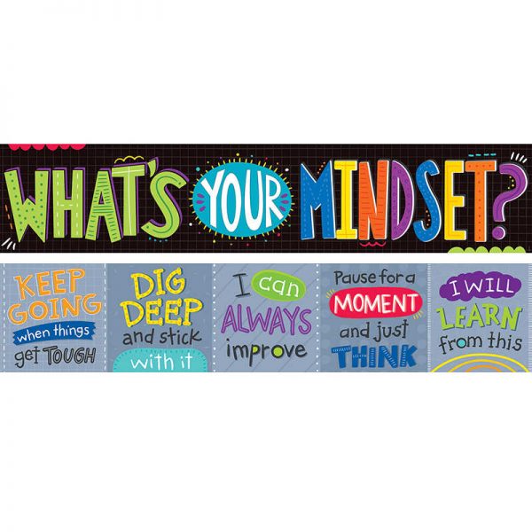 Creative Teaching Press® What's Your Mindset? Banner (2-sided)