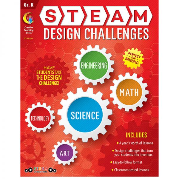 Creative Teaching Press® STEAM Design Challenges Resource Book, Grade K