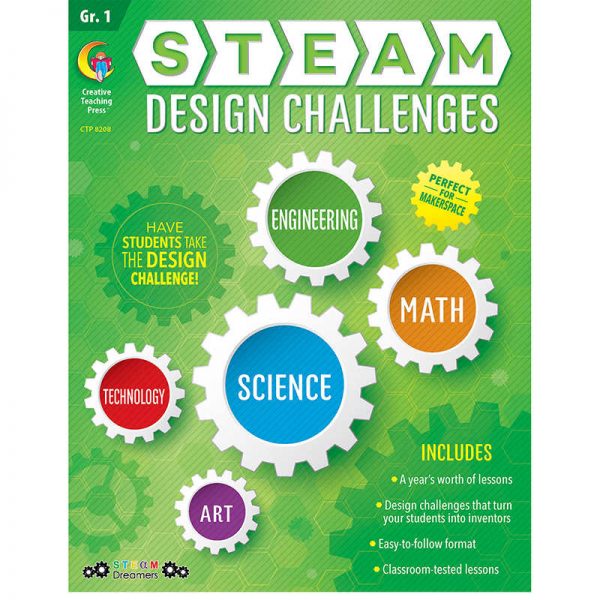 Creative Teaching Press® STEAM Design Challenges Resource Book, Grade 1