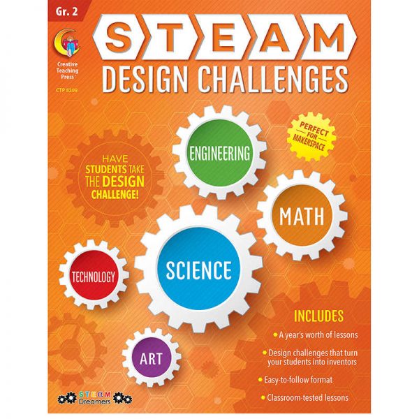 Creative Teaching Press® STEAM Design Challenges Resource Book, Grade 2