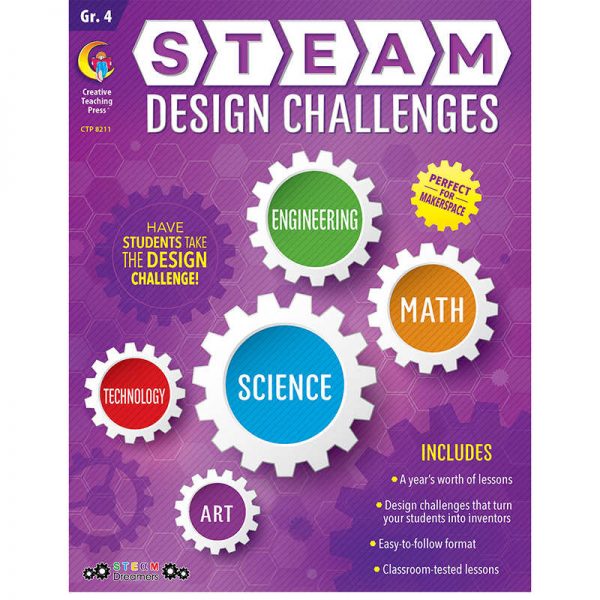 Creative Teaching Press® STEAM Design Challenges Resource Book, Grade 4