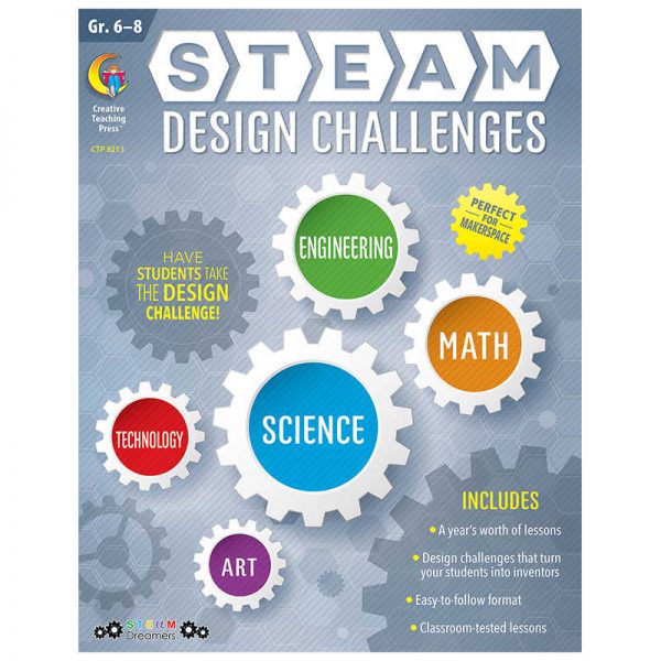 Creative Teaching Press® STEAM Design Challenges Resource Book, Grades 6-8