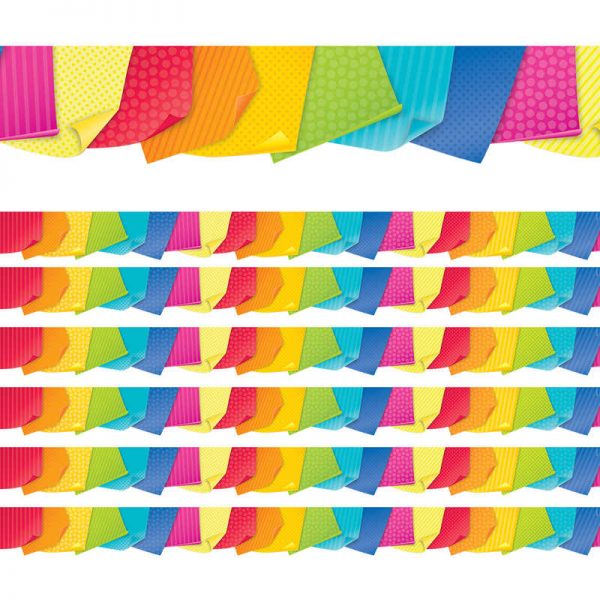 Creative Teaching Press® Bold & Bright Sticky Notes Border, 35 Feet Per Pack, 6 Packs