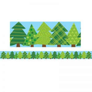 Creative Teaching Press® Woodland Friends Patterned Pine Trees Border, 35 Feet