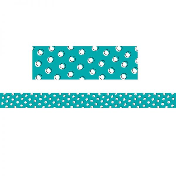 Creative Teaching Press® Doodle Dots on Teal Border, 35 Feet